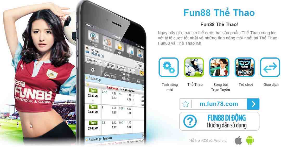 Ứng dụng cá cược Fun88 Mobile
