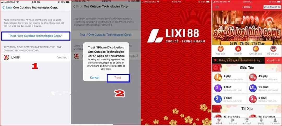  Tải Lixi88 iOS với 4 bước đơn giản