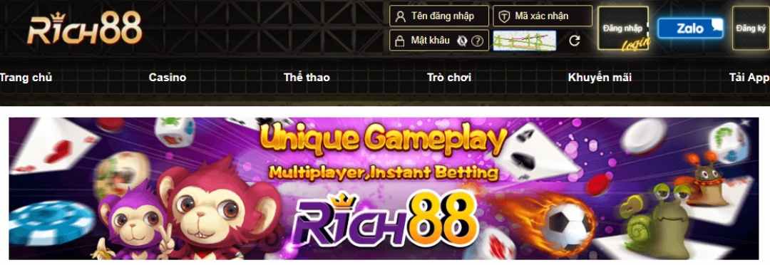 Rich88 là thương hiệu game vô cùng nổi tiếng
