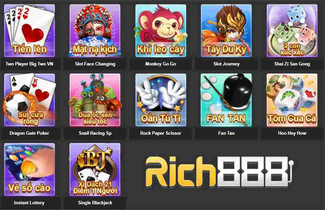 RICH88 (Chess) cùng đa dạng sản phẩm game khác nhau